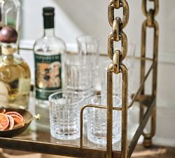 Ashley Stark Marble Bar Cart (24")