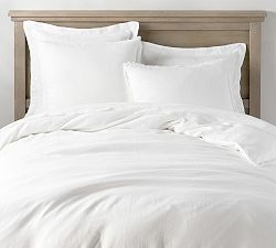 Belgian Flax Linen Crochet Fringe Duvet Cover