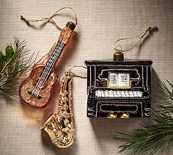Glitter Guitar Ornament