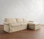 Buchanan Roll Arm Slipcovered Chaise Sectional (94"&ndash;110")