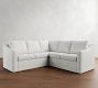 Cameron Slope Arm Slipcovered 3-Piece L-Shaped Sectional (93")
