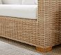 Huntington Wicker 6-Piece Square Arm Outdoor Sectional (120")