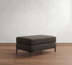 Jake Leather Ottoman (30")