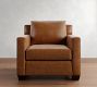 York Square Arm Leather Chair