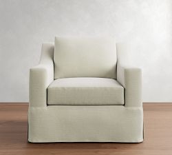 York Slope Arm Slipcovered Chair