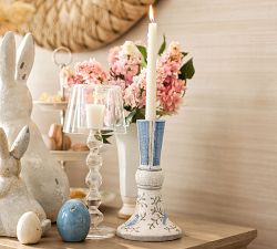 Ornate Hand-Painted Candle Holder