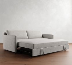 Pacifica Slim Arm Trundle Sleeper Sofa (82")