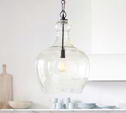 Flynn Recycled Glass Pendant (12"-17")