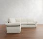Pearce Roll Arm Slipcovered 4-Piece L-Shaped Sectional (114")