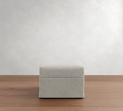 Big Sur Slipcovered Ottoman (32")