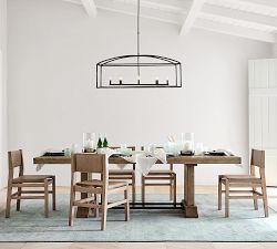 Fallon Forged-Iron Linear Indoor/Outdoor Chandelier (46")