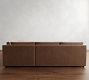 Pacifica Slim Arm Leather 3-Piece Sectional (106")