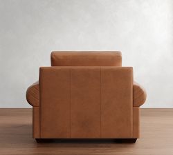 Big Sur Roll Arm Leather Chair