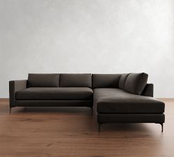 Jake Leather Return Bumper Sectional (108"-111")