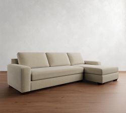 Big Sur Square Arm Chaise Sectional (114"&ndash;156")