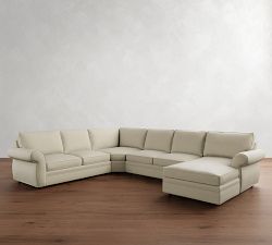 Pearce Roll Arm 4-Piece Wedge Chaise Sectional (147")