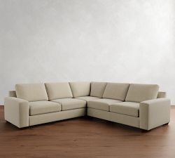 Big Sur Square Arm 3-Piece L-Shaped Sectional (115")