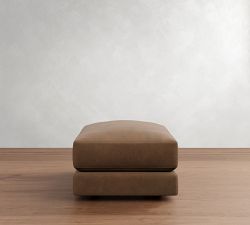 Carmel Lounge Leather Ottoman (35")