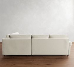 PB Comfort Roll Arm 3-Piece Wedge Sectional (117")