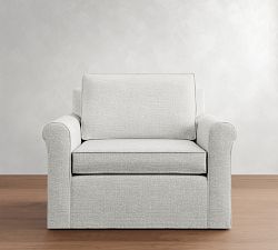 Cameron Roll Arm Slipcovered Chair and a Half