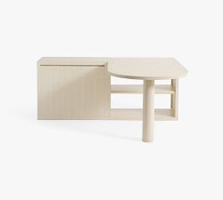 Cayman Peninsula Desk with Low Bookcase Suite (72")