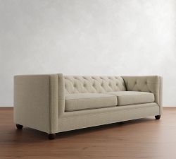 Chesterfield Square Arm Sofa (69"&ndash;116")