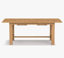 Malibu Teak Rectangular Extendable Outdoor Dining Table (75"-104")