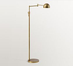 Sherman Metal Articulating Dome Task Floor Lamp (49")