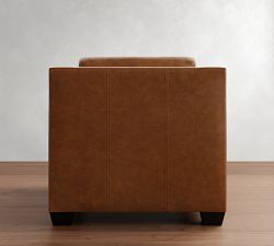York Slope Arm Deep Seat Leather Chair