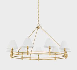 Jamey Large Shaded Round Chandelier (50")