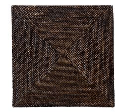 Tava Handwoven Square Placemat - Espresso