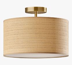 Haven Woven Flush Mount (15'')