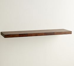 Open Box: Brighton Floating Wood Shelf (60"W x 14"D) - Walnut
