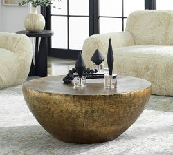 Grant Round Metal Coffee Table (36")