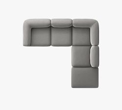 Mila 4-Piece Sectional with Ottoman (112")