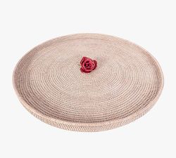 Tava Handwoven Rattan Oversized Round Tray
