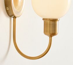 Holmes Milk Glass Sconce (10")