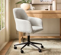 Carson Upholstered Swivel Desk Chair