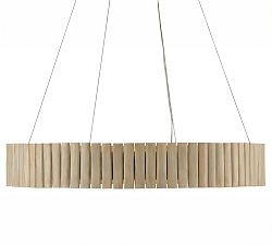 Rosalia Round Bamboo Chandelier (31")