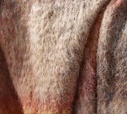 Hansel Ombre Plaid Mohair Throw