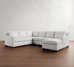 York Square Arm 4-Piece Chaise Sectional (115")