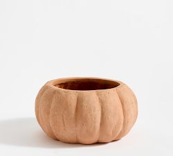 Terracotta Pumpkin Cachepots