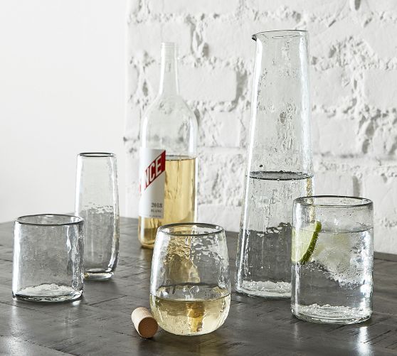 Hammered Glassware Collection