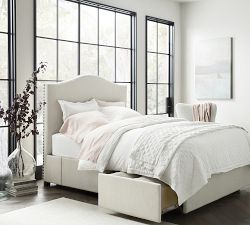 Raleigh Curved Upholstered Storage Bed