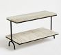 Handcrafted Beige Marble Tiered Stand