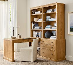 Hartford Peninsula Desk with Storage (68&rdquo;)