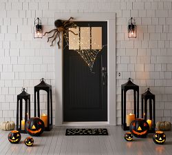 Metal Jack-O-Lantern Candle Holder