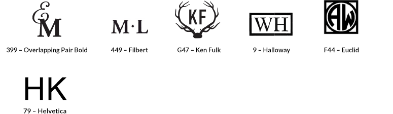 Monogram Guide Pottery Barn