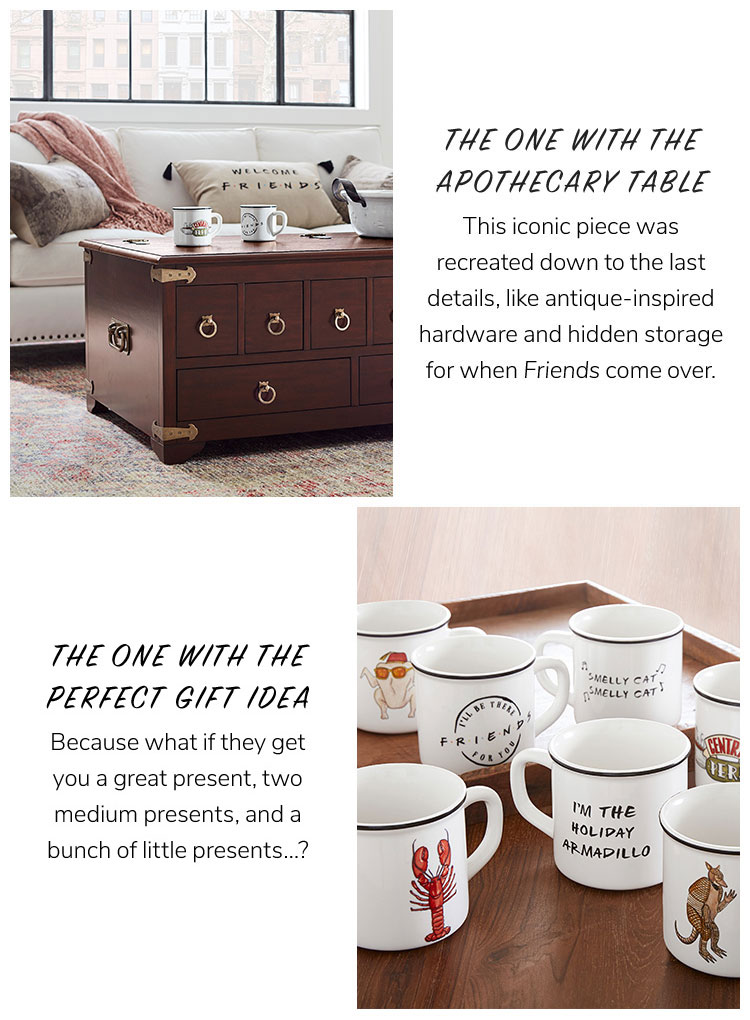 Friends 25th Anniversary Pottery Barn
