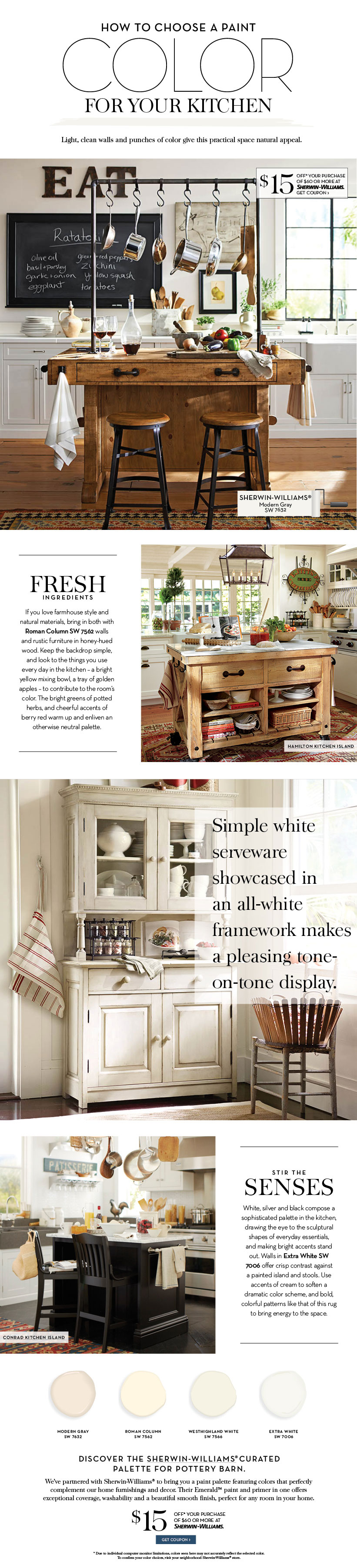 Choose a Paint Color For Your Kitchen | Pottery Barn